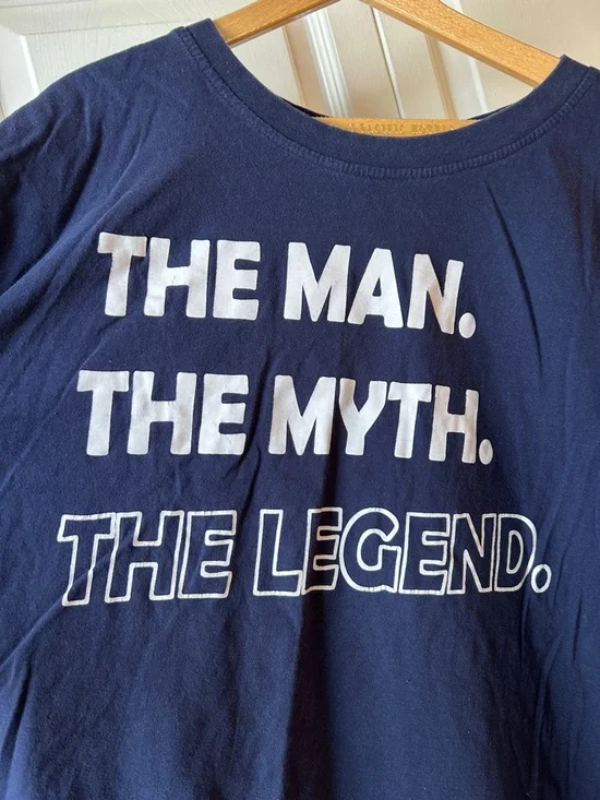 Navy Short-Sleeve Graphic Tee - THE MAN. THE MYTH. THE LEGEND. - Picture 1 of 3